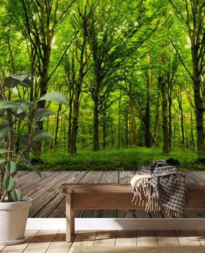Papier peint Green Forest by House Papier peint Green Forest by House