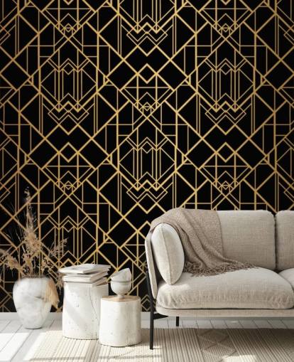 black and gold colored art deco wallpaper black and gold colored art deco wallpaper