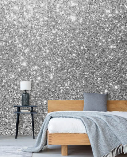 Grå Glitter Baggrund Grå Glitter Baggrund