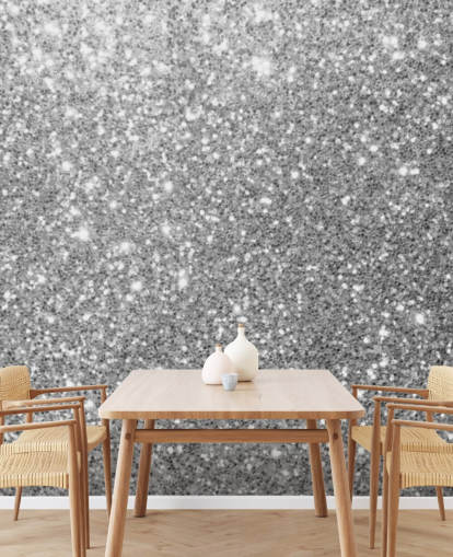 Grey Glitter Wallpaper