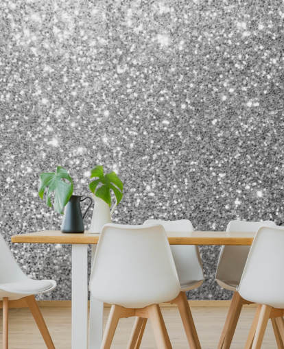 Papel pintado Brillo gris