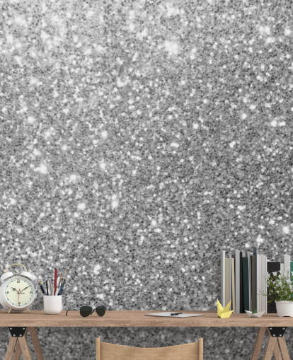 Papel pintado Brillo gris