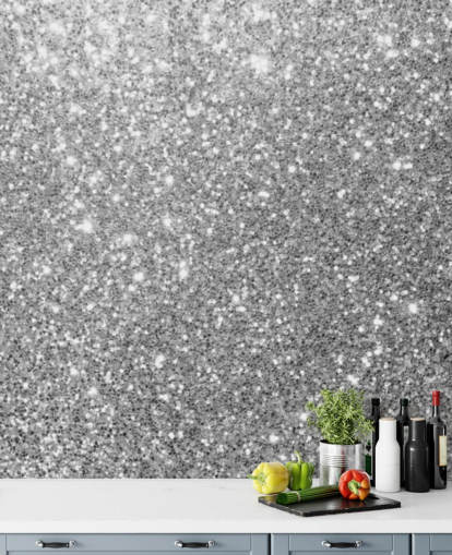 Grey Glitter Wallpaper