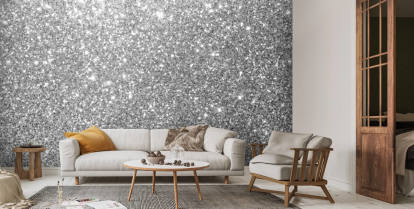 Glitter Stars Fabric, Wallpaper and Home Decor