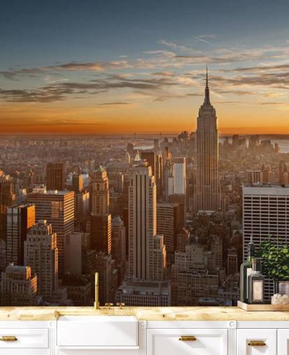 Empire State kaupunkikuvan seinämaalaus