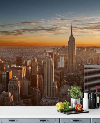 Empire State Cityscape Veggmaleri