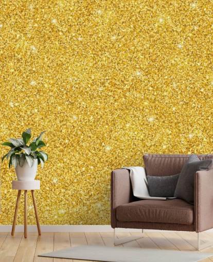 Gold Glitter Wallpaper