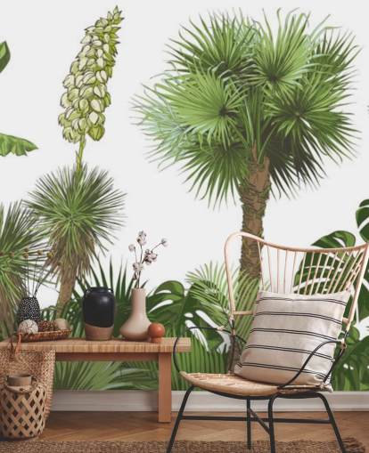 Carta da parati con alberi