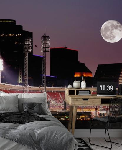 Baseball bei Nacht Hintergrundbild Baseball bei Nacht Hintergrundbild