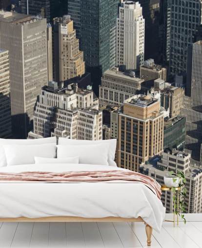 New York Skyskraber vægmaleri New York Skyskraber vægmaleri