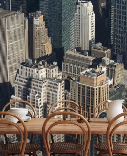 New York Skyscraper Wall Mural