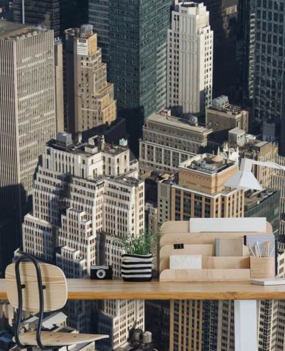 New York Skyskraper Veggmaleri