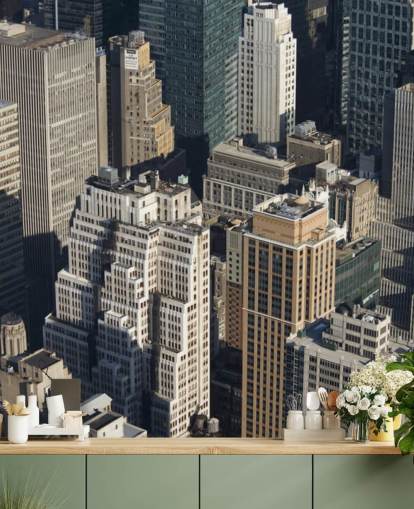 New York Skyscraper Wall Mural