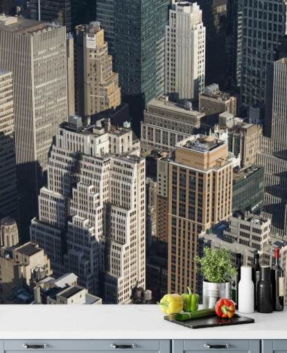 New Yorkin pilvenpiirtäjän seinämaalaus