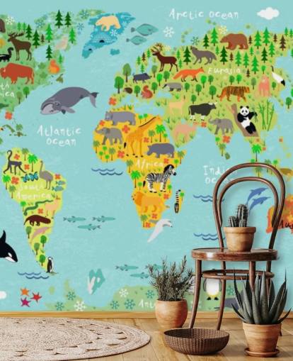 fondo de pantalla de mapa mundial animal