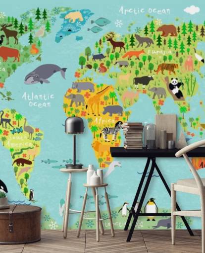 fondo de pantalla de mapa mundial animal