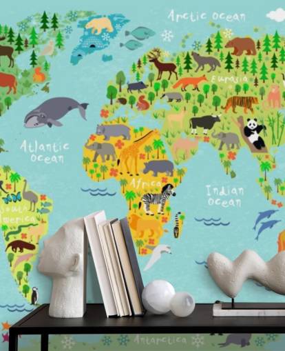 fondo de pantalla de mapa mundial animal