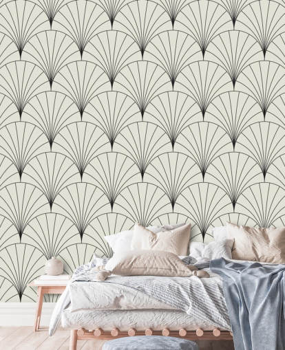 black and white pattern wallpaper