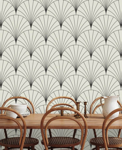 black and white pattern wallpaper