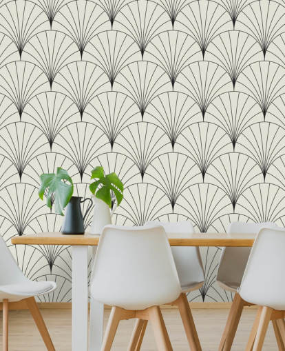 black and white pattern wallpaper