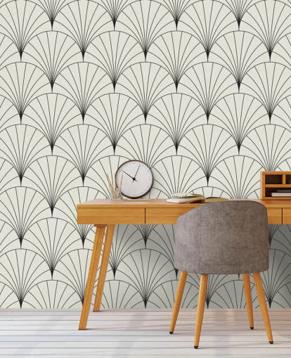 black and white pattern wallpaper