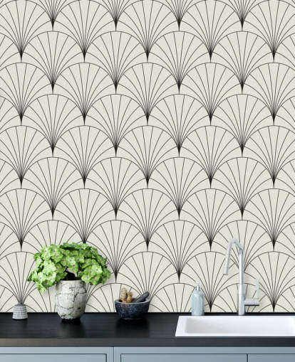 black and white pattern wallpaper