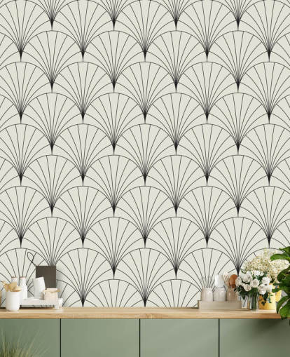 black and white pattern wallpaper