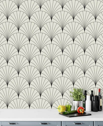 black and white pattern wallpaper
