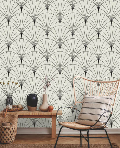 black and white pattern wallpaper