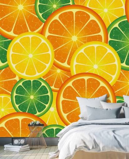 Fatias de frutas cítricas Wall Mural Fatias de frutas cítricas Wall Mural