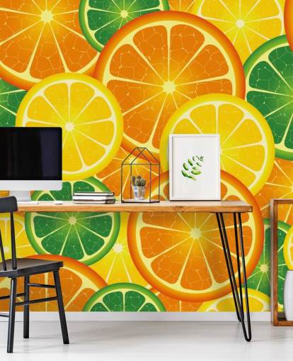Mural de pared Rebanadas de cítricos