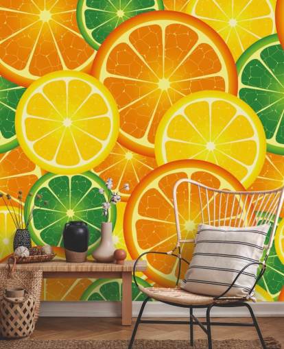 Mural de pared Rebanadas de cítricos
