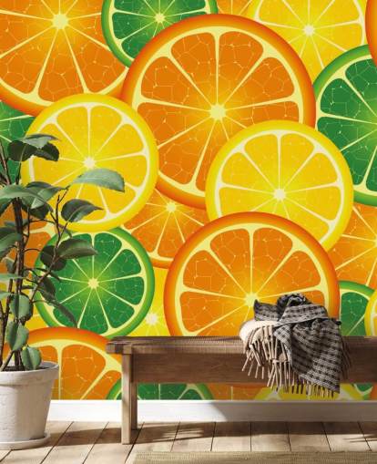 Mural de pared Rebanadas de cítricos