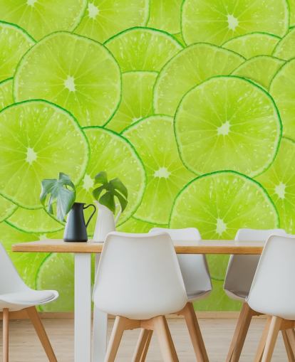 Lime Skiver Montage vægmaleri