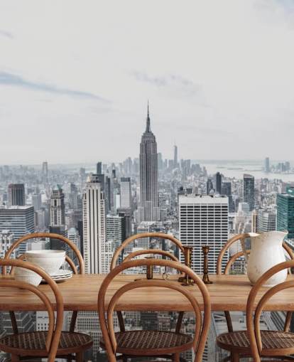 Decorazione murale con Rockerfeller Centre New York