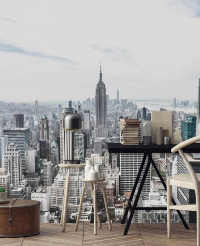 Decorazione murale con Rockerfeller Centre New York