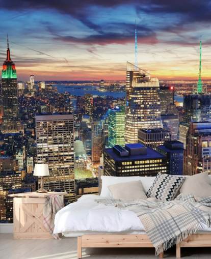 Décoration murale architecture de New York Bright Lights 