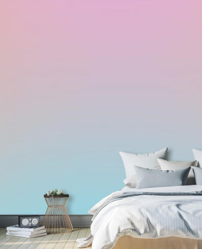 carta da parati ombre rosa e blu per camere da letto