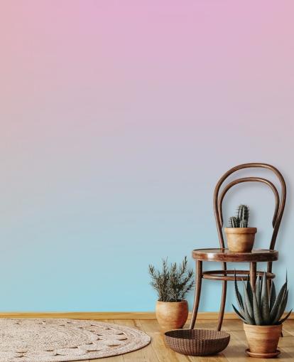 pink and blue ombre wallpaper for bedrooms