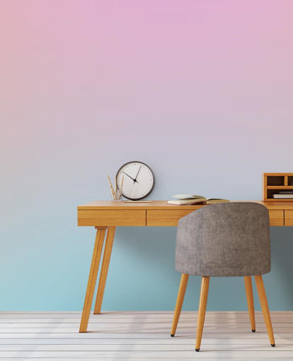 papier peint ombré rose et bleu pour chambres
