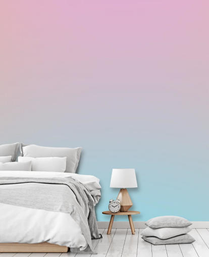 pink and blue omber wallpaper for bedrooms