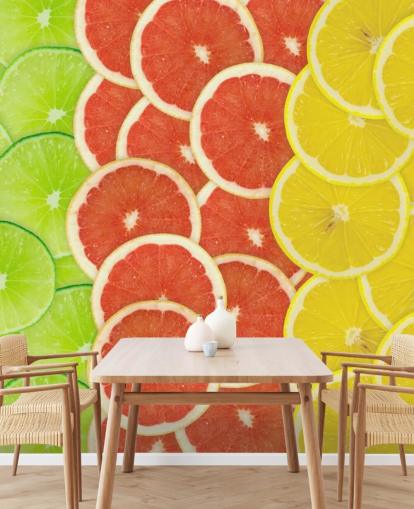 Papel pintado Rebanadas de cítricos