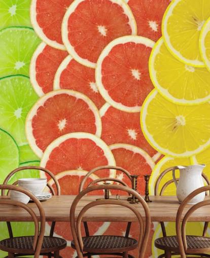 Papel pintado Rebanadas de cítricos