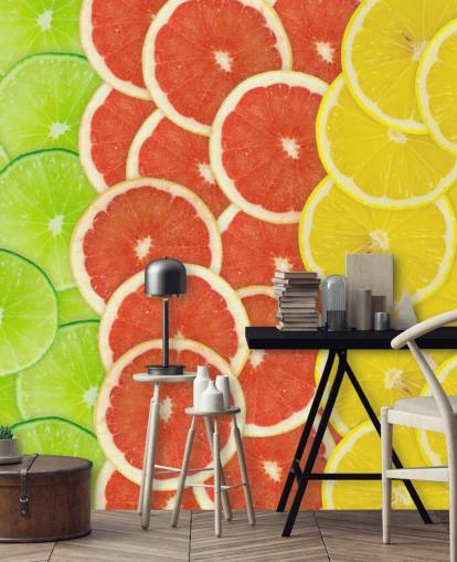 Papel pintado Rebanadas de cítricos Papel pintado Rebanadas de cítricos