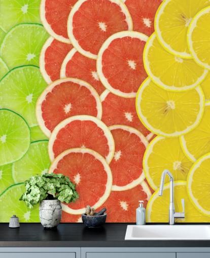 Papel pintado Rebanadas de cítricos Papel pintado Rebanadas de cítricos