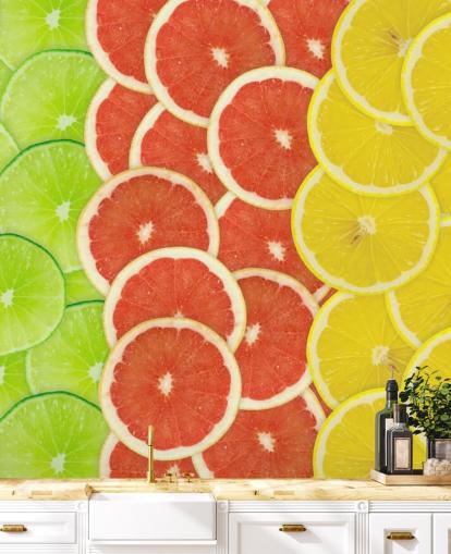 Papel pintado Rebanadas de cítricos Papel pintado Rebanadas de cítricos