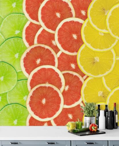 Skivor av Citrusfrukt Bakgrund