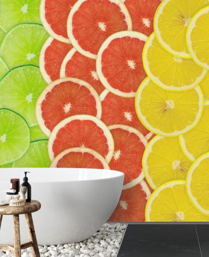 Papel de Parede Fatias de Frutas