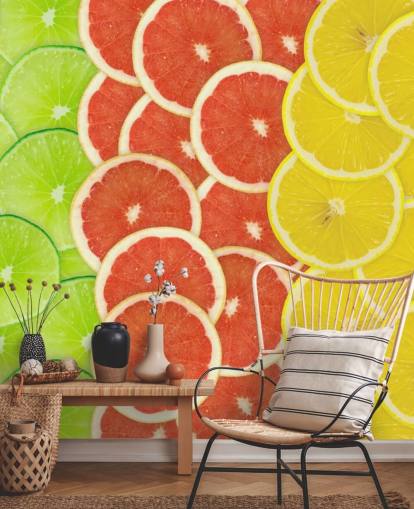 Papel pintado Rebanadas de cítricos