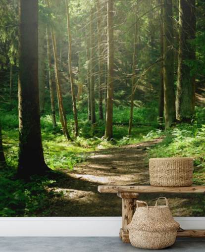 papier peint mural de la forêt verte appelé Forest Wall Mural pour les bureaux à domicile, les chambres et les entreprises papier peint mural de la forêt verte appelé Forest Wall Mural pour les bureaux à domicile, les chambres et les entreprises